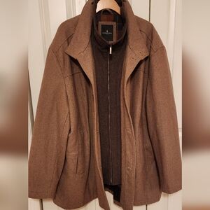 London Fog Tan men's Jacket Car Coat Big And Tall